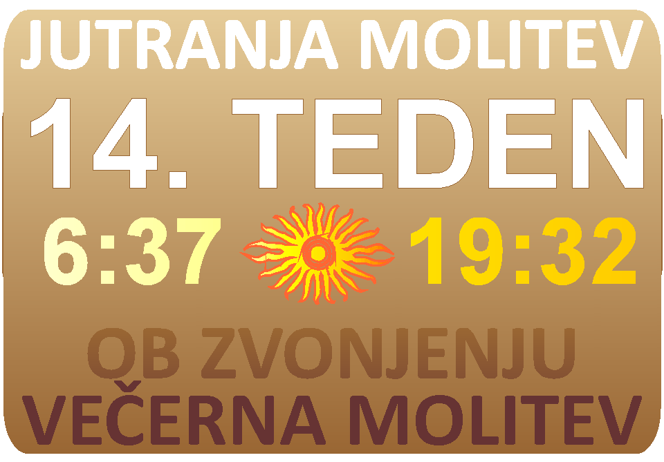 JUTRANJA in VEERNA molitev