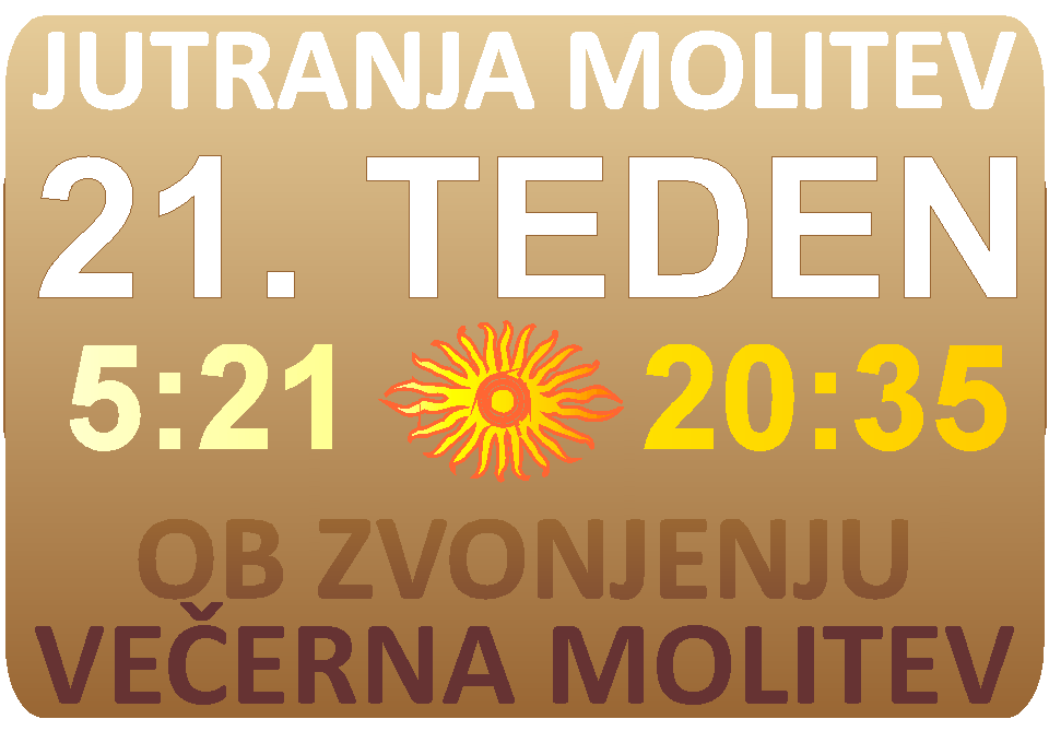 JUTRANJA in VEERNA molitev