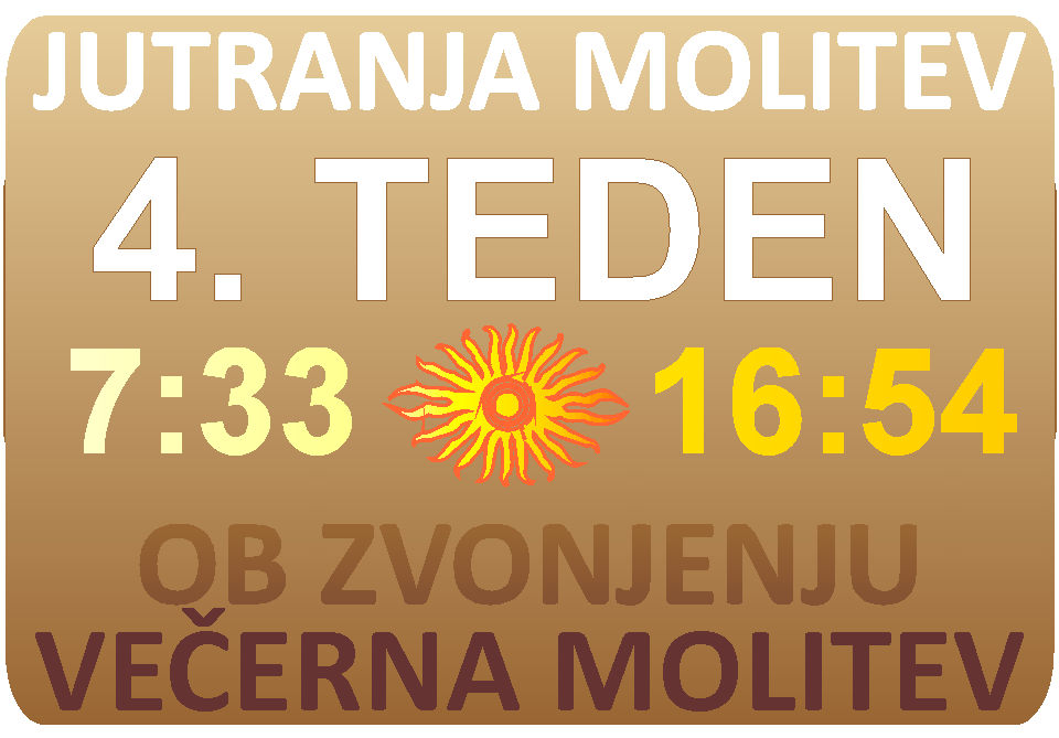 JUTRANJA in VEERNA molitev