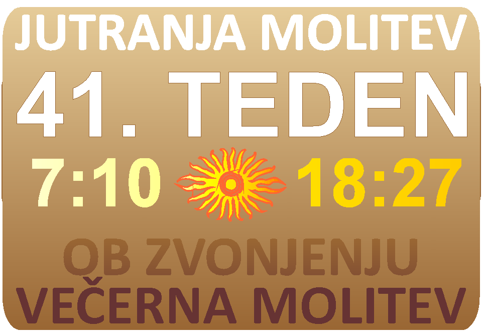 JUTRANJA in VEERNA molitev