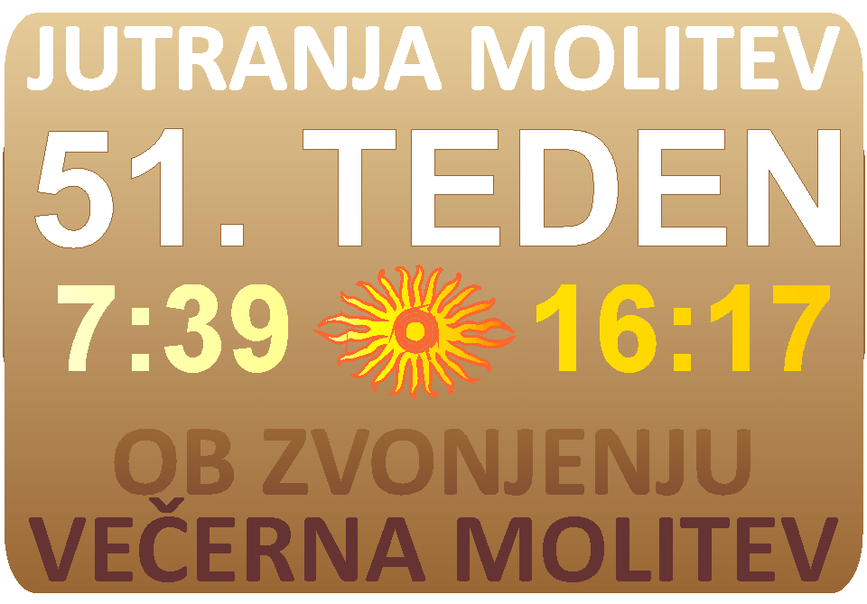 JUTRANJA in VEERNA molitev