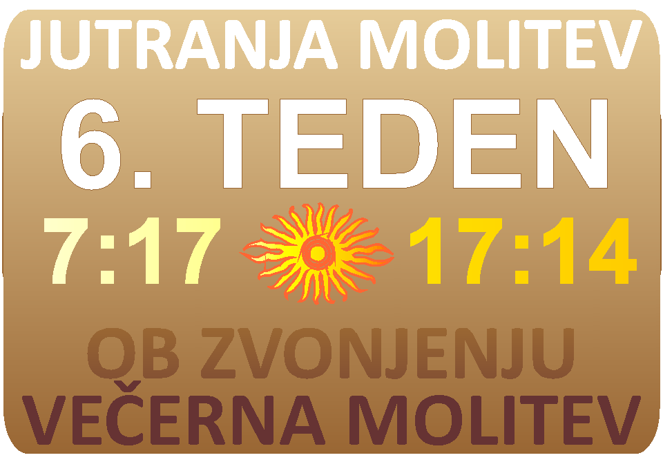 JUTRANJA in VEERNA molitev