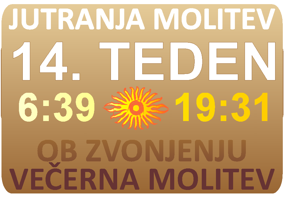 JUTRANJA in VEERNA molitev