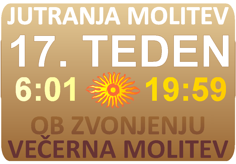 JUTRANJA in VEERNA molitev
