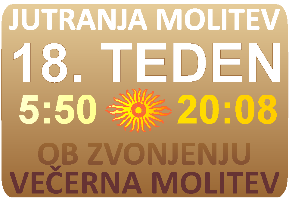 JUTRANJA in VEERNA molitev