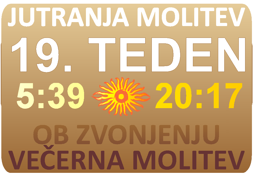 JUTRANJA in VEERNA molitev