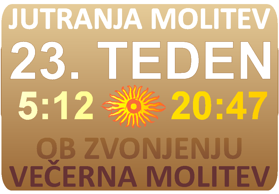 JUTRANJA in VEERNA molitev