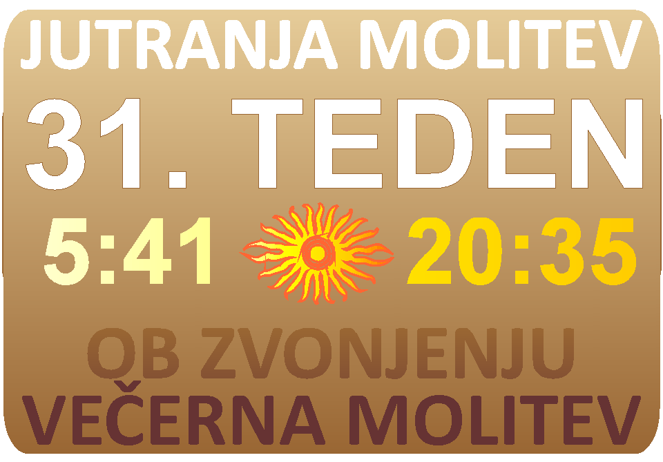 JUTRANJA in VEERNA molitev