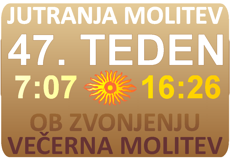 JUTRANJA in VEERNA molitev