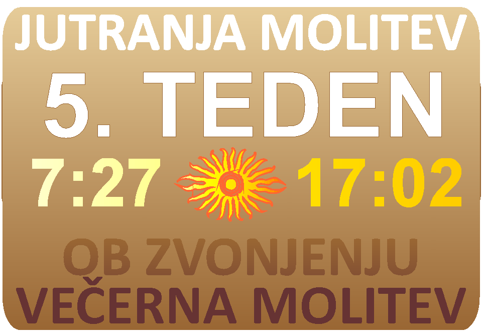 JUTRANJA in VEERNA molitev