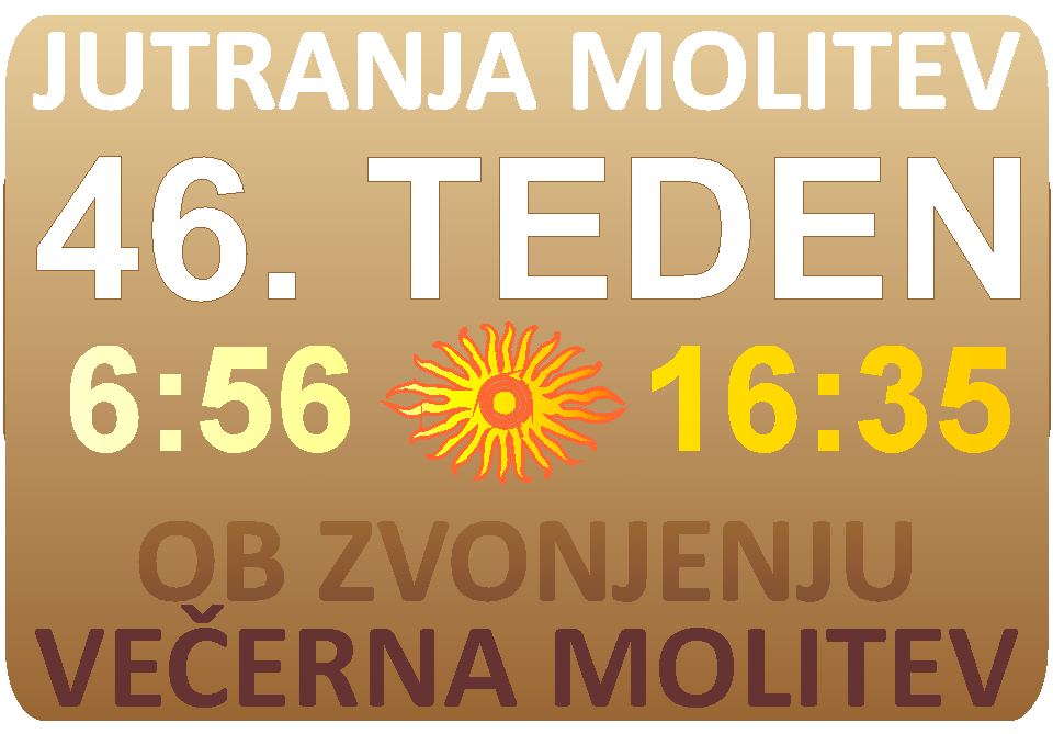 JUTRANJA in VEERNA molitev