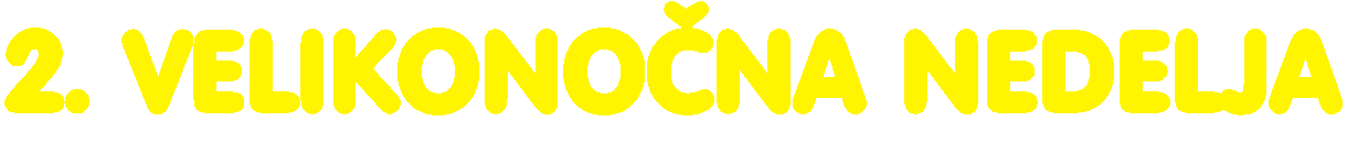 Bela nedelja - nedelja Bojega usmiljenja