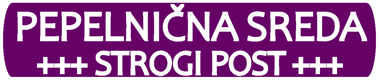 PEPLNINA SREDA - zaetek postnega asa